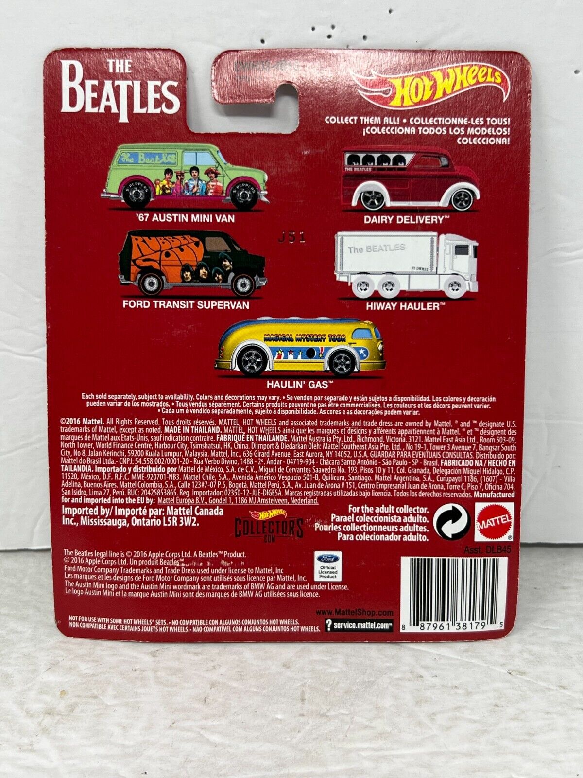 Hot Wheels The Beatles Dairy Delivery Real Riders 1:64 Diecast
