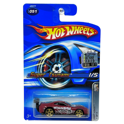 Hot Wheels Drift Kings Super Tsunami JDM 1:64 Diecast 2006 Factory Sealed Set