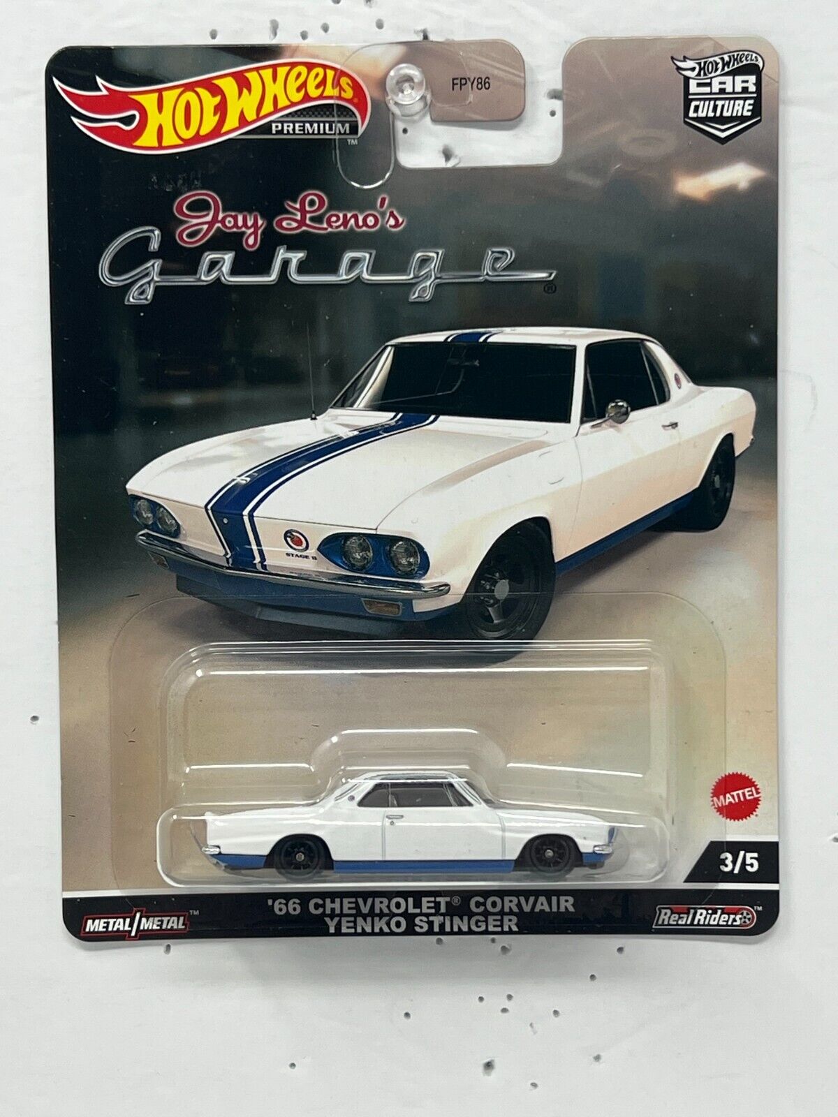 Hot Wheels Premium Jay Leno's Garage 66 Chevy Corvair Yenko Stinger 1:64 Diecast