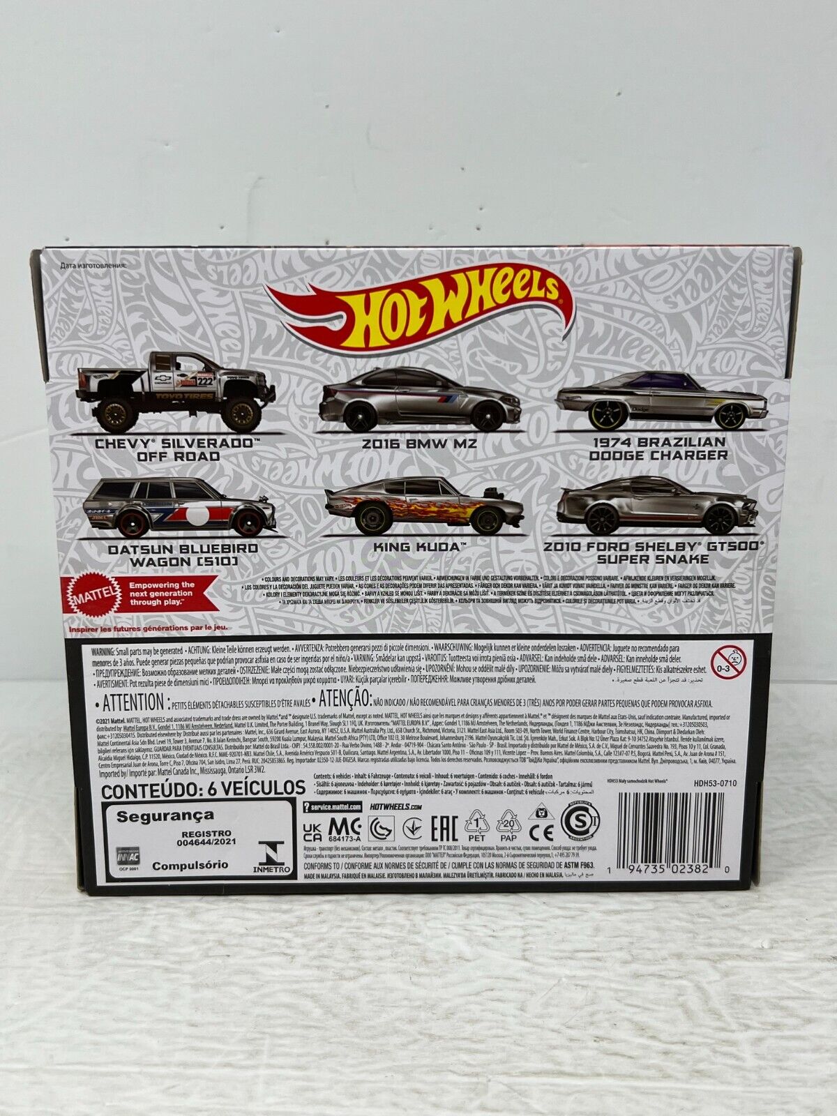 Hot Wheels 2022 Zamac Themed 6-Pack 1:64 Diecast