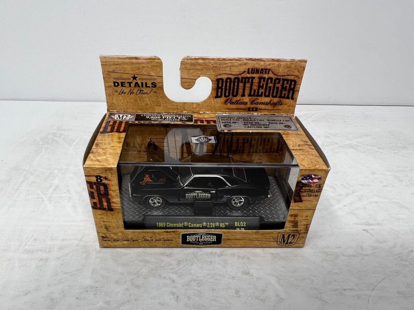 M2 Machines Lunati Bootlegger 1969 Chevrolet Camaro Z/28 RS BL02 1:64 Diecast