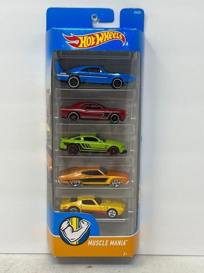 Hot Wheels 2017 Muscle Mania 5-Car Set 1:64 Diecast