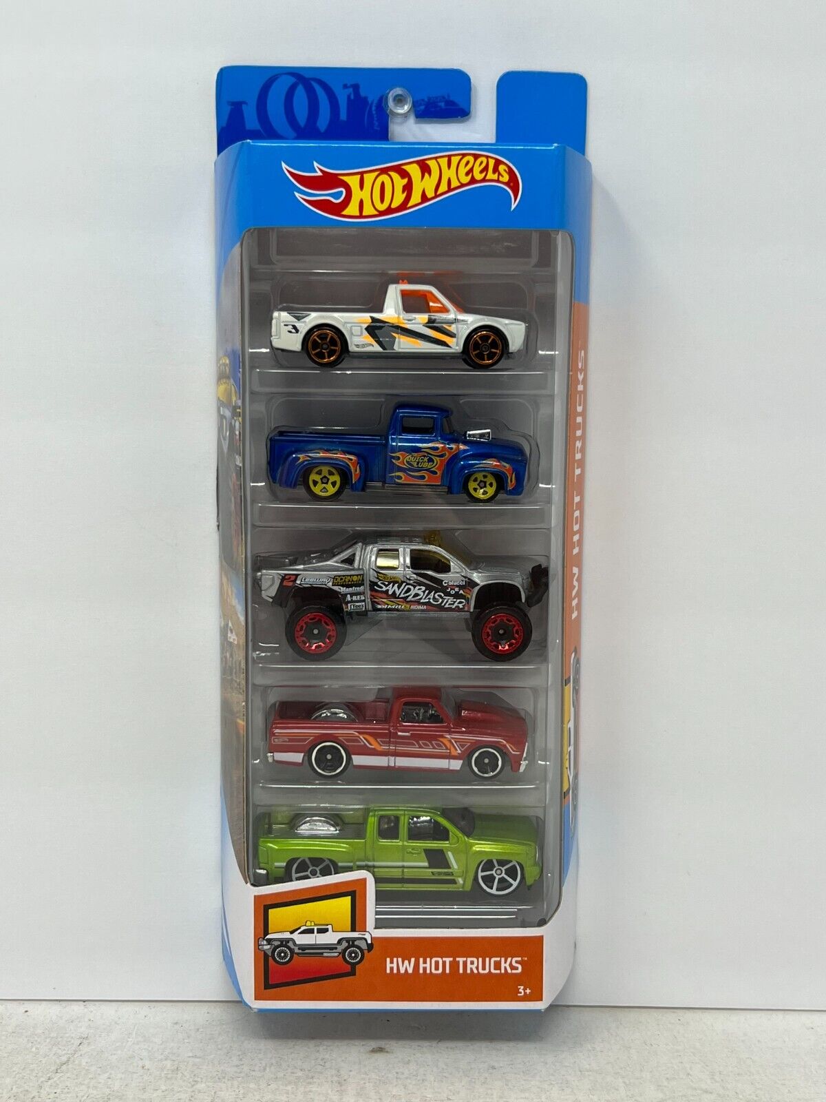 Hot Wheels 2018 HW Hot Trucks 5-Car Set 1:64 Diecast