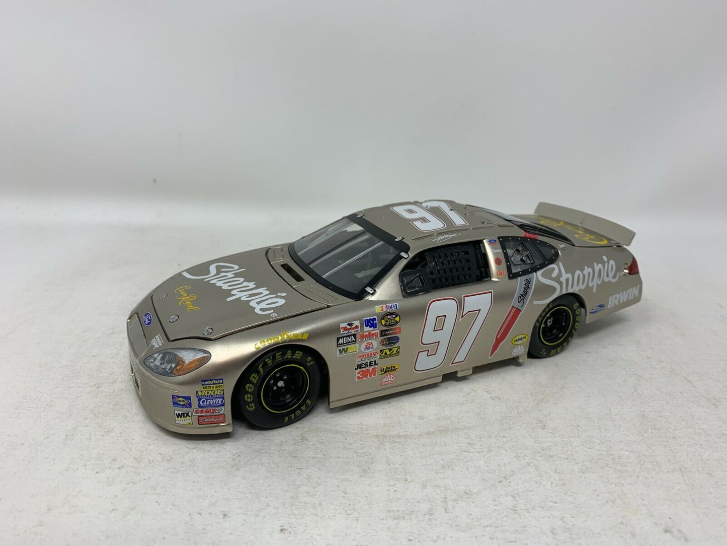 Team Caliber Nascar Kurt Busch #97 Sharpie Nickel Finish 2005 1:24 Diecast