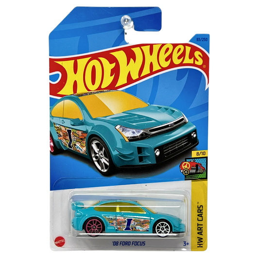 Hot Wheels HW Art Cars '08 Ford Focus 1:64 Diecast