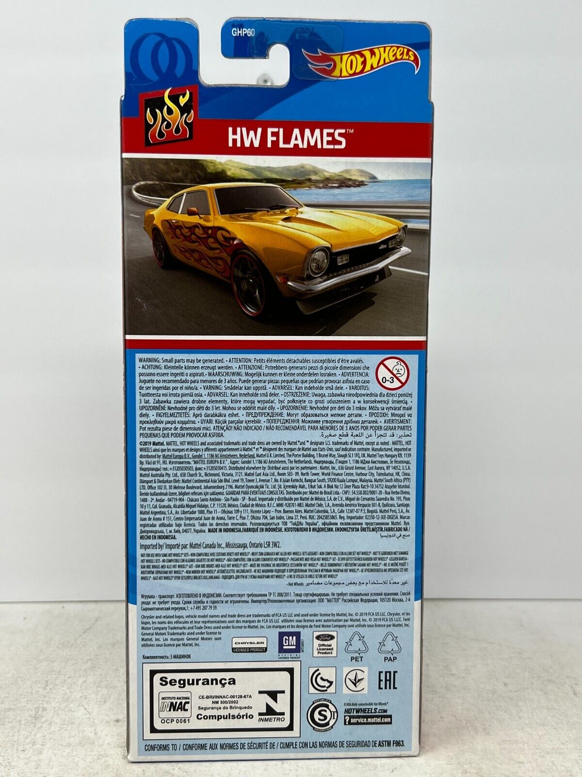 Hot Wheels 2019 HW Flames 5-Car Set 1:64 Diecast