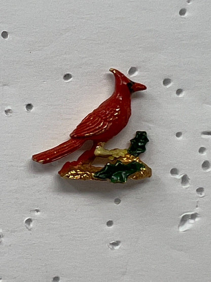 Cardinal Bird Animal Lapel Pin
