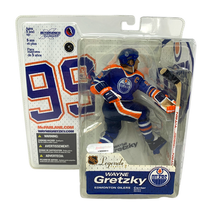 Mcfarlane NHL Wayne Gretzky Edmonton Oilers Blue Jersey Legends Series 2 Figure