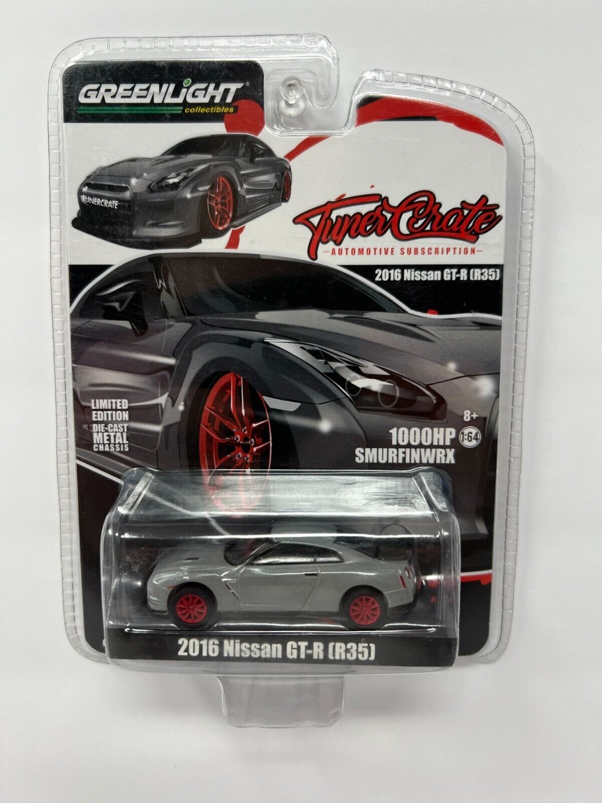 Greenlight Tuner Crate 2016 Nissan GT-R (R35) 1:64 Diecast