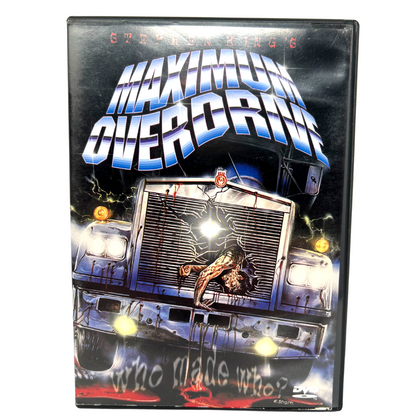 Maximum Overdrive (DVD, 2001) Stephen King Emilio Estevez Horror Good Condition!