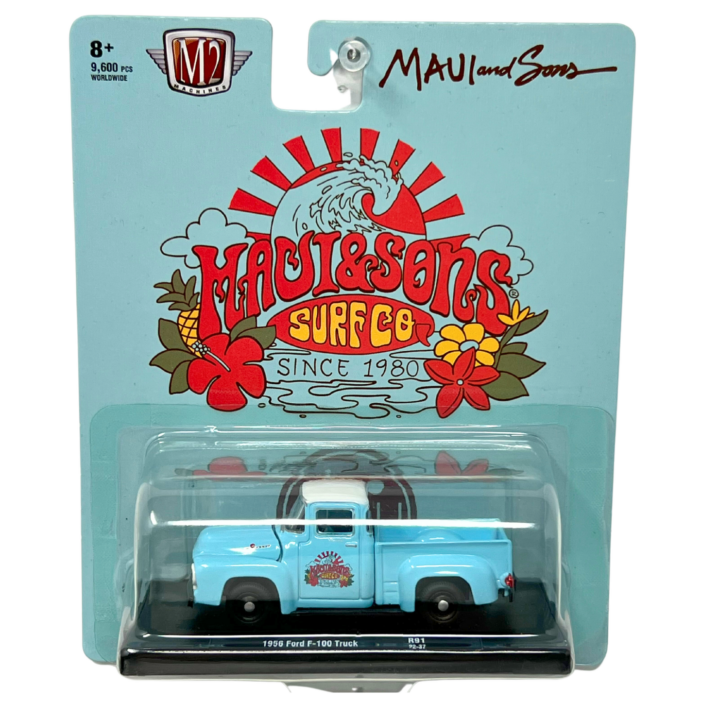 M2 Machines Maui & Sons 1956 Ford F-100 Truck 1:64 Diecast