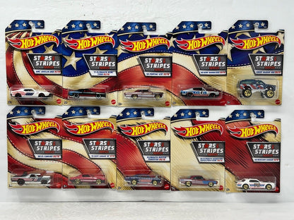 Hot Wheels Stars & Stripes Series 1:64 Diecast Set of 10 Walmart Exclusive