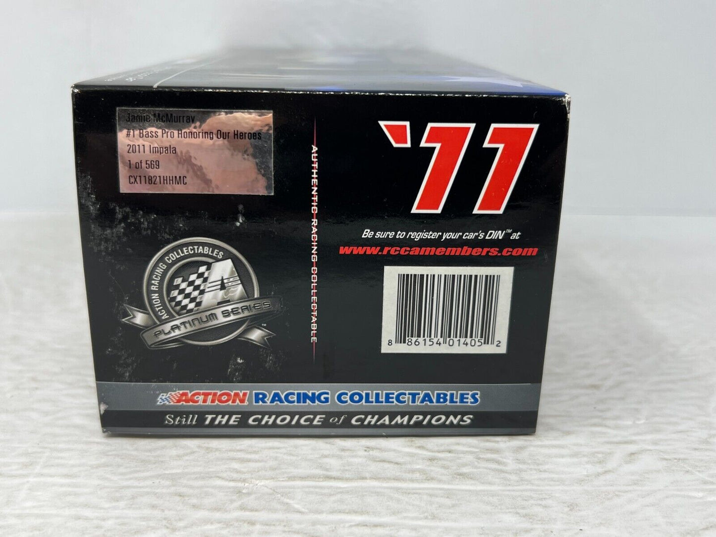 Action Nascar #1 Jamie McMurray Honoring Our Heroes 2011 Impala 1:24 Diecast