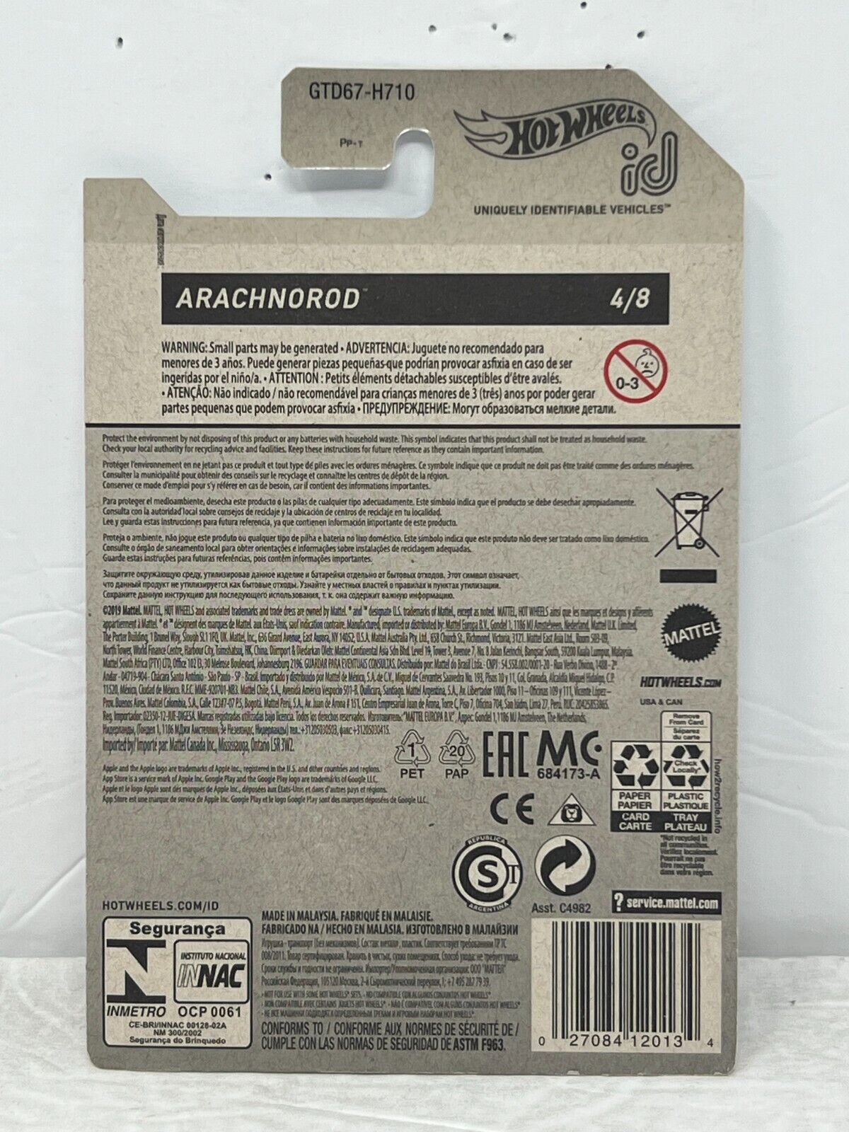 Hot Wheels id Arachnorod 1:64 Diecast