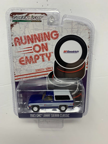 Greenlight Running On Empty Series 9 1983 GMC Jimmy Sierra Classic 1:64 Diecast