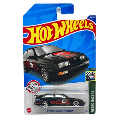 Hot Wheels Retro Racers '87 Ford Sierra Cosworth JDM 1:64 Diecast Black