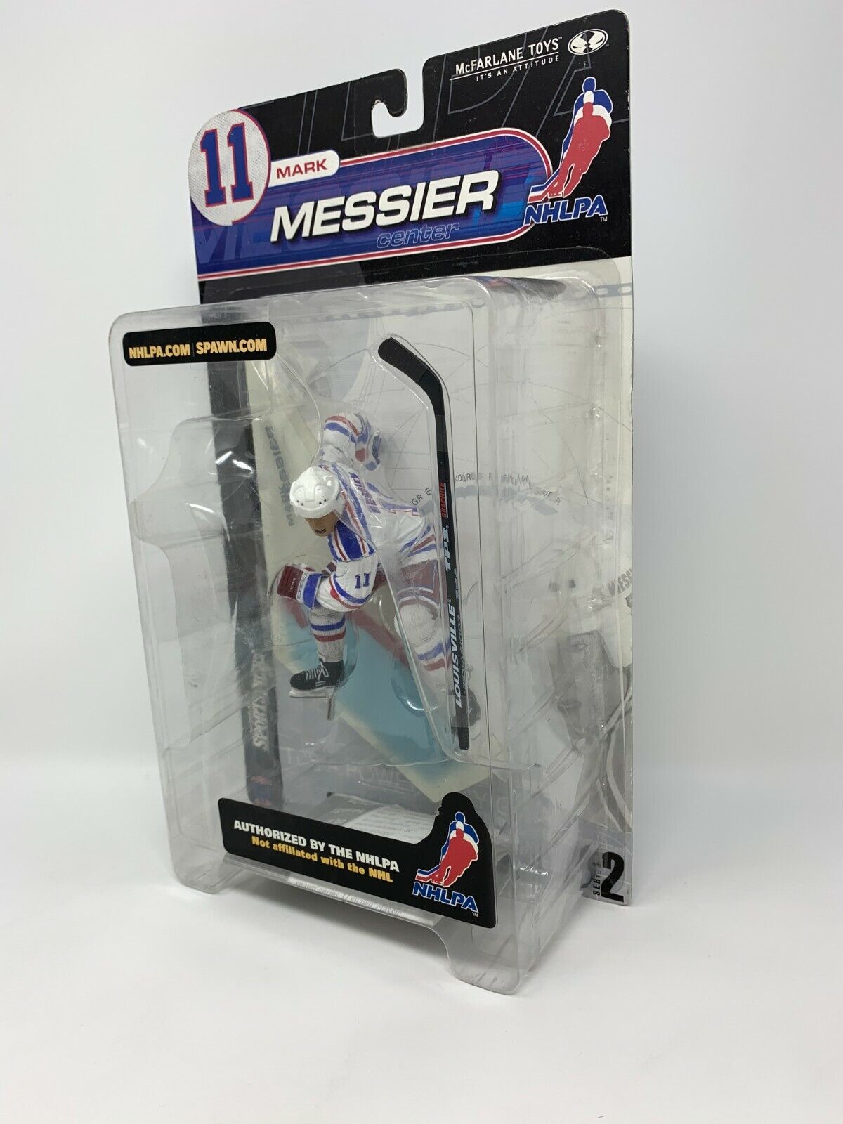 Mcfarlane NHL Mark Messier New York Rangers Series 2 NHLPA Logo Jersey Figure