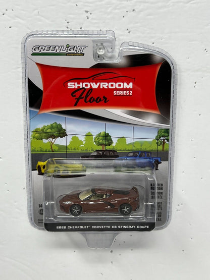 Greenlight Showroom Floor 2022 Chevrolet Corvette C8 Stingray Coupe 1:64 Diecast