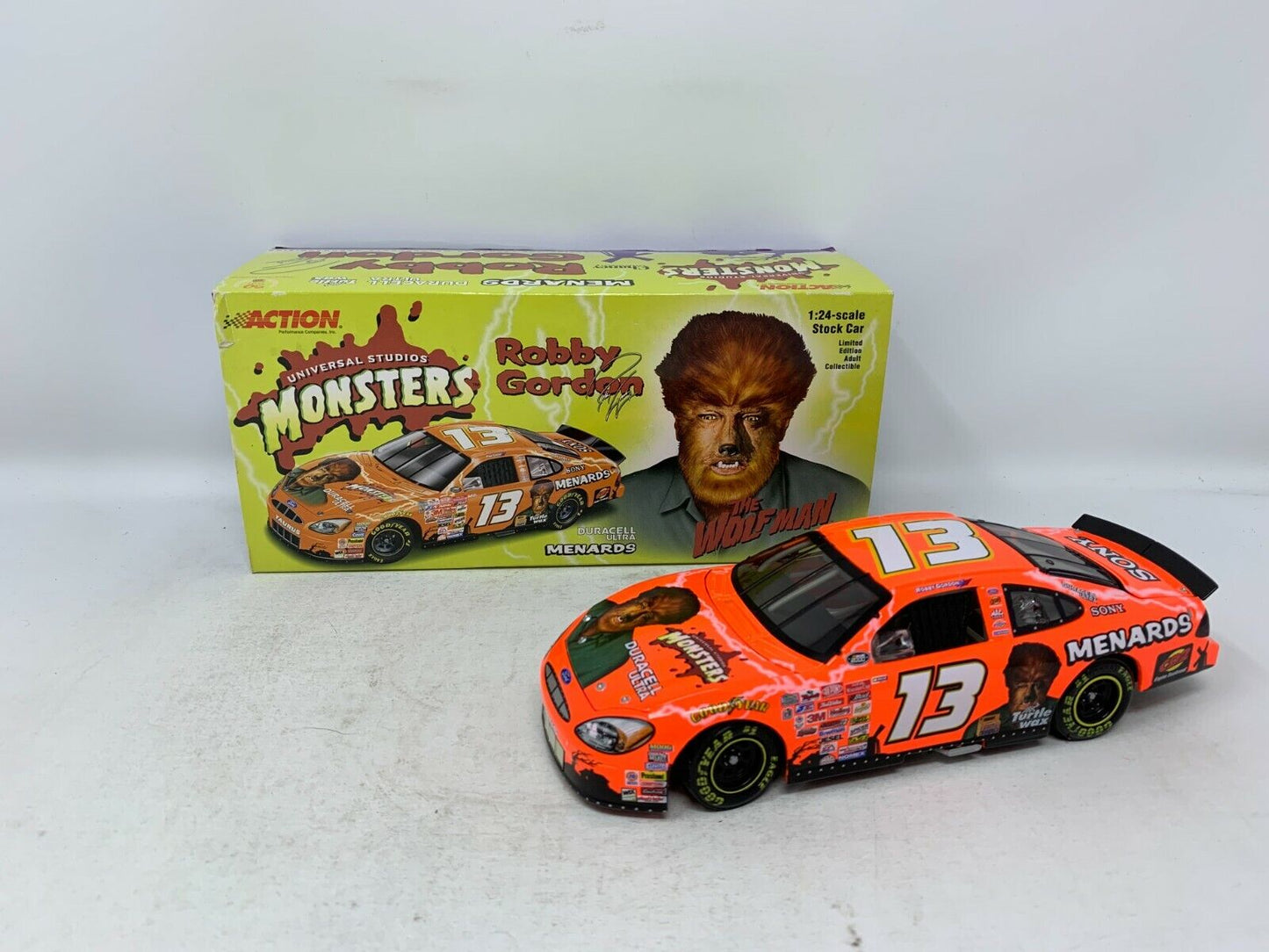 Action Nascar #13 Robby Gordon Menards Wolf Man Ford Taurus 1:24 Diecast