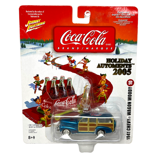 Johnny Lightning 2005 Holiday Automents 1941 Chevy Wagon Woody 1:64 Diecast