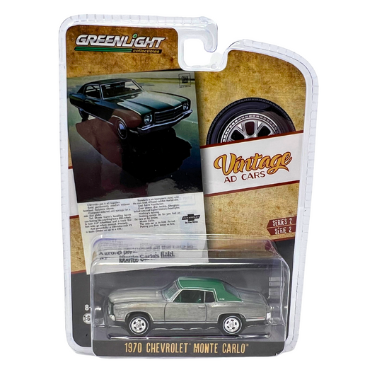 Greenlight Vintage Ad Cars RAW CHASE 1970 Chevrolet Monte Carlo 1:64 Diecast