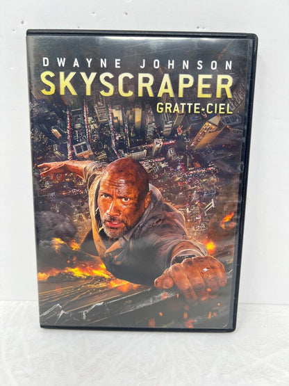 Skyscraper (DVD, 2018) Action Dwayne "The Rock" Johnson Good Condition!!!