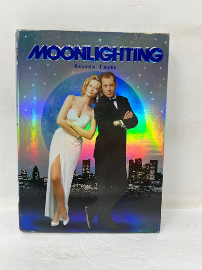 Moonlighting: Season 3 (DVD, 2006) Bruce Willis Cybill Shepherd TV Series Boxset