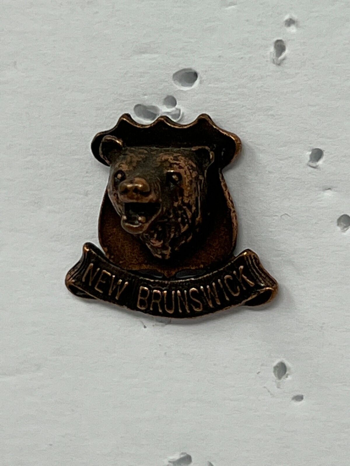 New Brunswick Black Bear Animal Lapel Pin