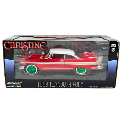 Greenlight Hollywood Christine 1958 Plymouth Fury GREEN MACHINE 1:24 Diecast