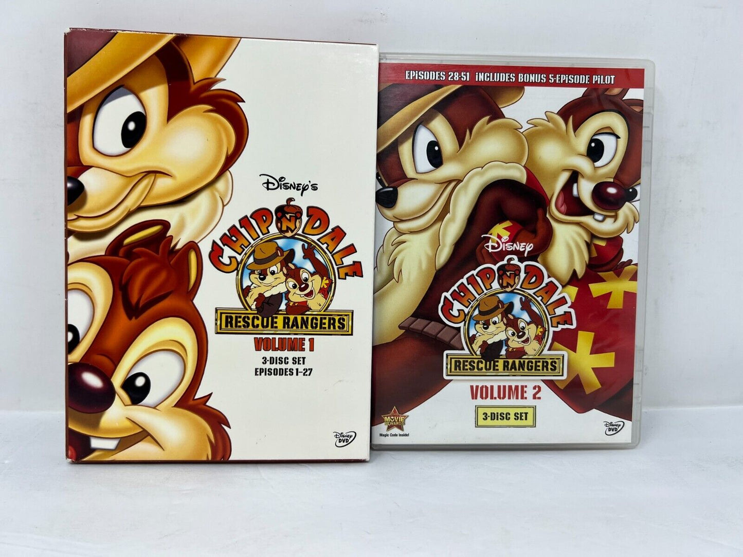 Disney Chip n Dale Rescue Rangers Vol 1 & 2 DVD TV Series Boxset Good Condition