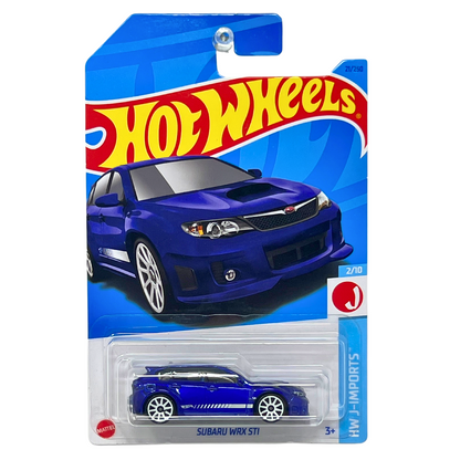 Hot Wheels HW J-Imports Subaru WRX STI JDM 1:64 Diecast Blue