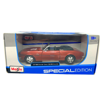 Maisto 1968 Chevrolet Camaro SS 396 Convertible Special Edition 1:24 Diecast