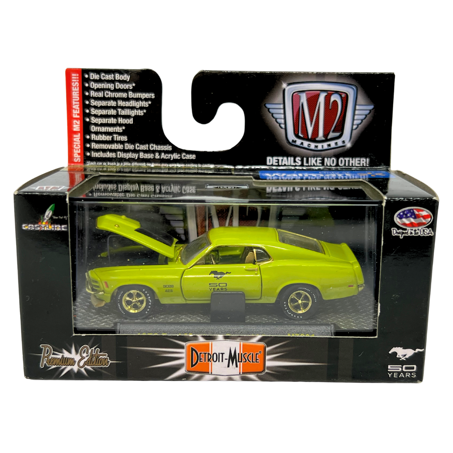 M2 Machines Detroit-Muscle 1970 Ford Mustang Boss 429 CHASE 1:64 Diecast