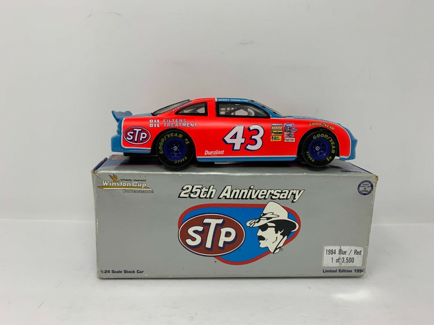 Action Nascar 25th Anniversary #43 Bobby Hamilton STP 1984 Pontiac 1:24 Diecast