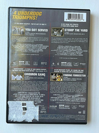 You Got Served / Gridiron Gang / Finding Forrester / Stomp the Yard (DVD, 2015)