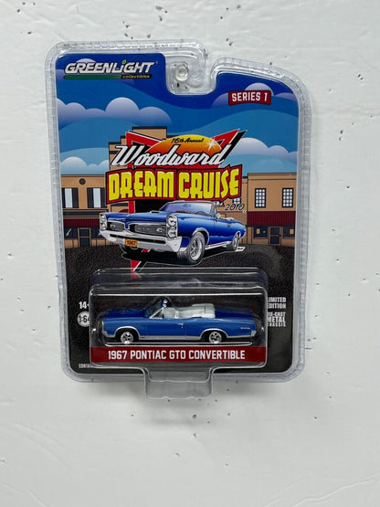 Greenlight Woodward Dream Cruise 1967 Pontiac GTO Convertible 1:64 Diecast