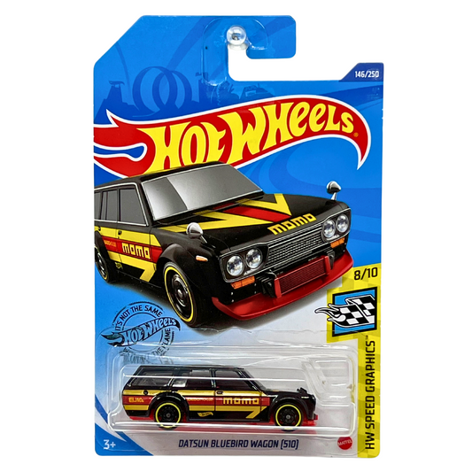 Hot Wheels HW Speed Graphics Datsun Bluebird Wagon (511) JDM 1:64 Diecast Black
