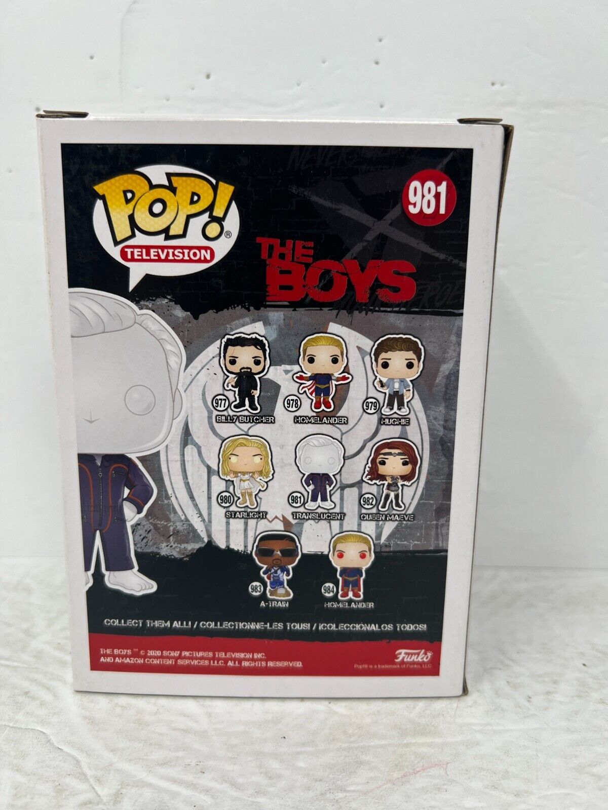 Funko Pop! Television The Boys #981 Translucent Vinyl Figure