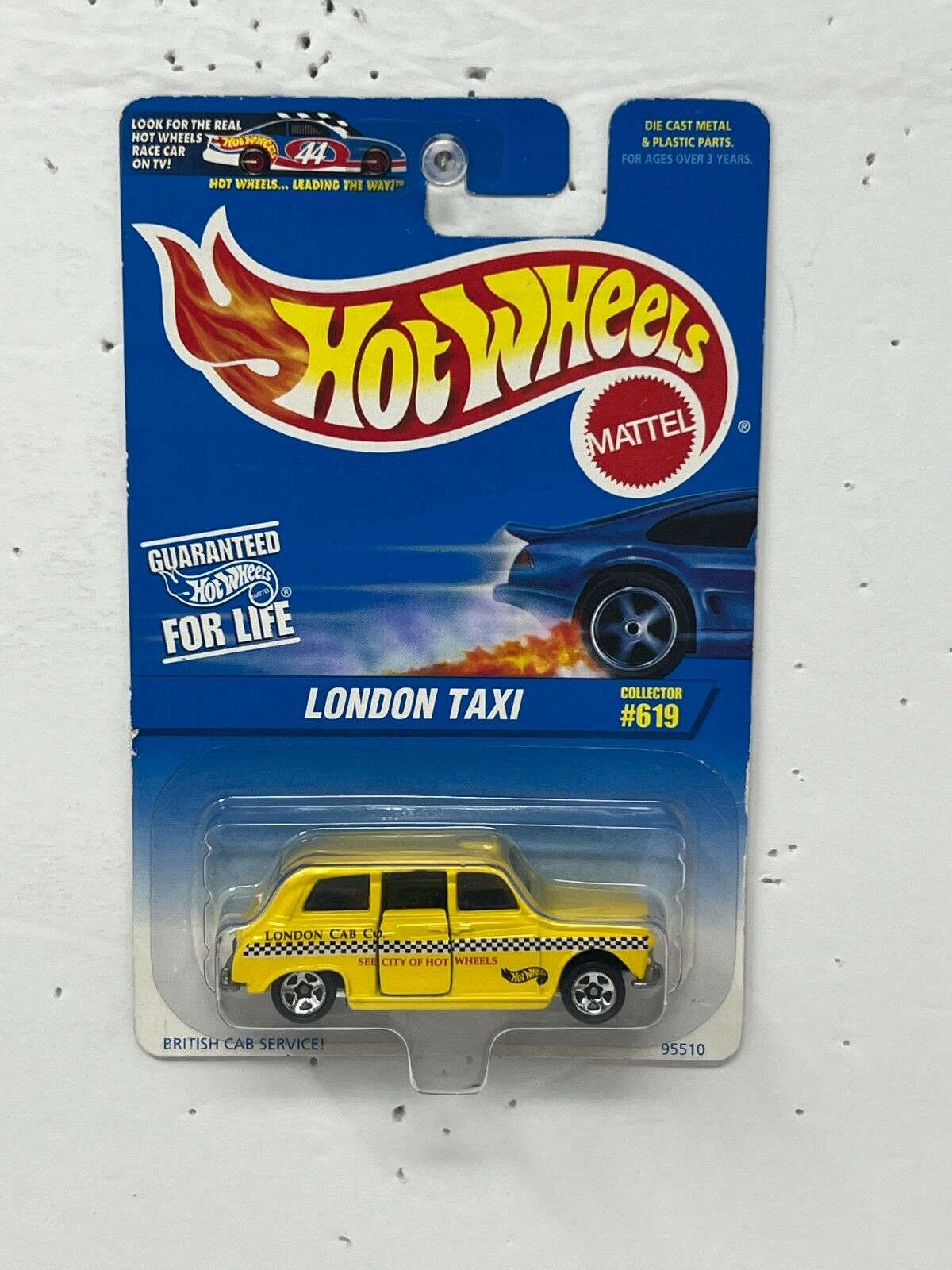 Hot Wheels British Cab Service London Taxi Collector #619 1:64 Diecast