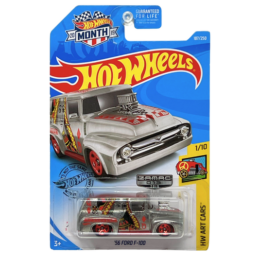 Hot Wheels Zamac HW Art Cars '56 Ford F-100 1:64 Diecast