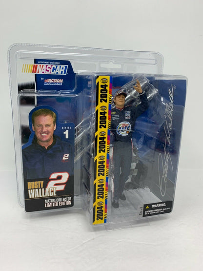 McFarlane Action Nascar Rusty Wallace Series 1 Miller Lite Nextel Cup Figurine