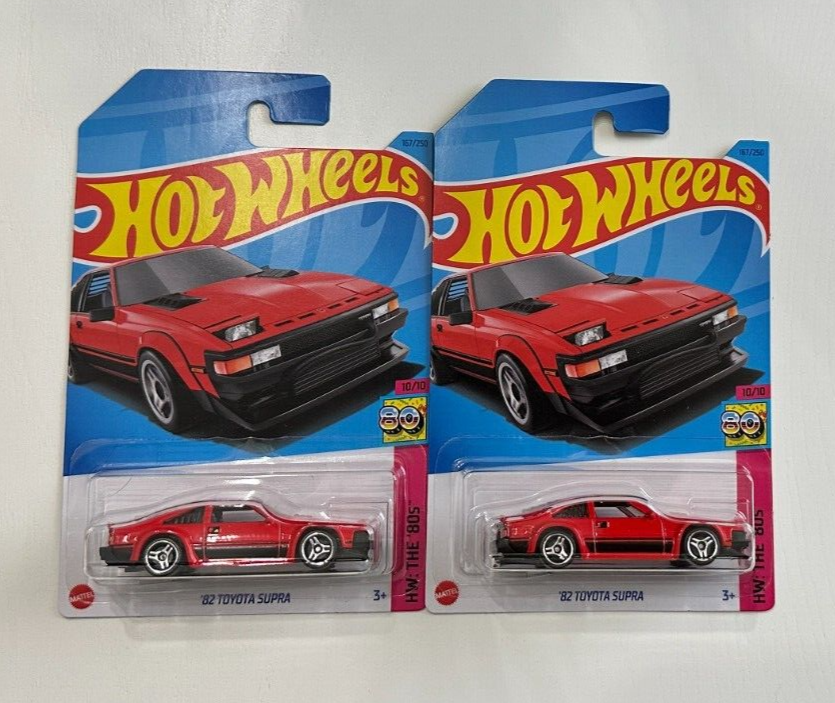 Lot of 2 Hot Wheels The 80s '82 Toyota Supra 1:64 Diecast