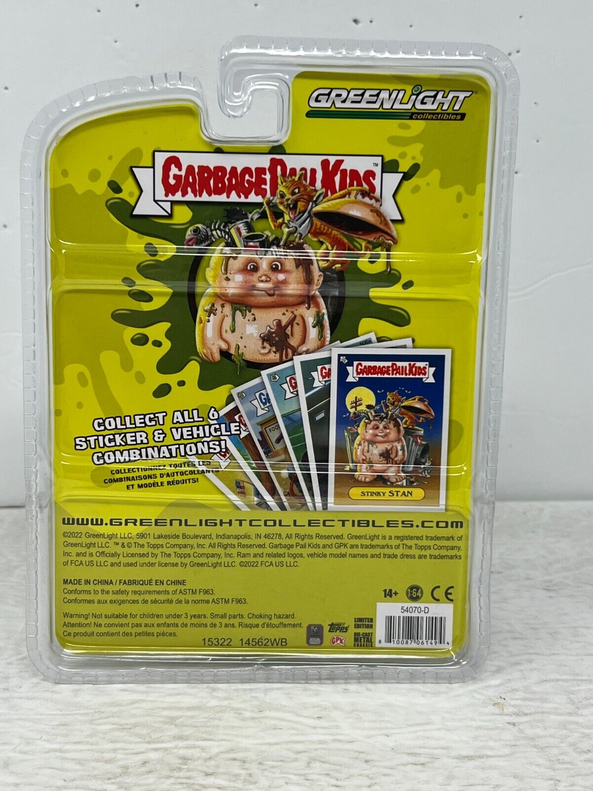 Greenlight Garbage Pail Kids Tow Mitch 2021 Dodge Ram 1500 1:64 Diecast