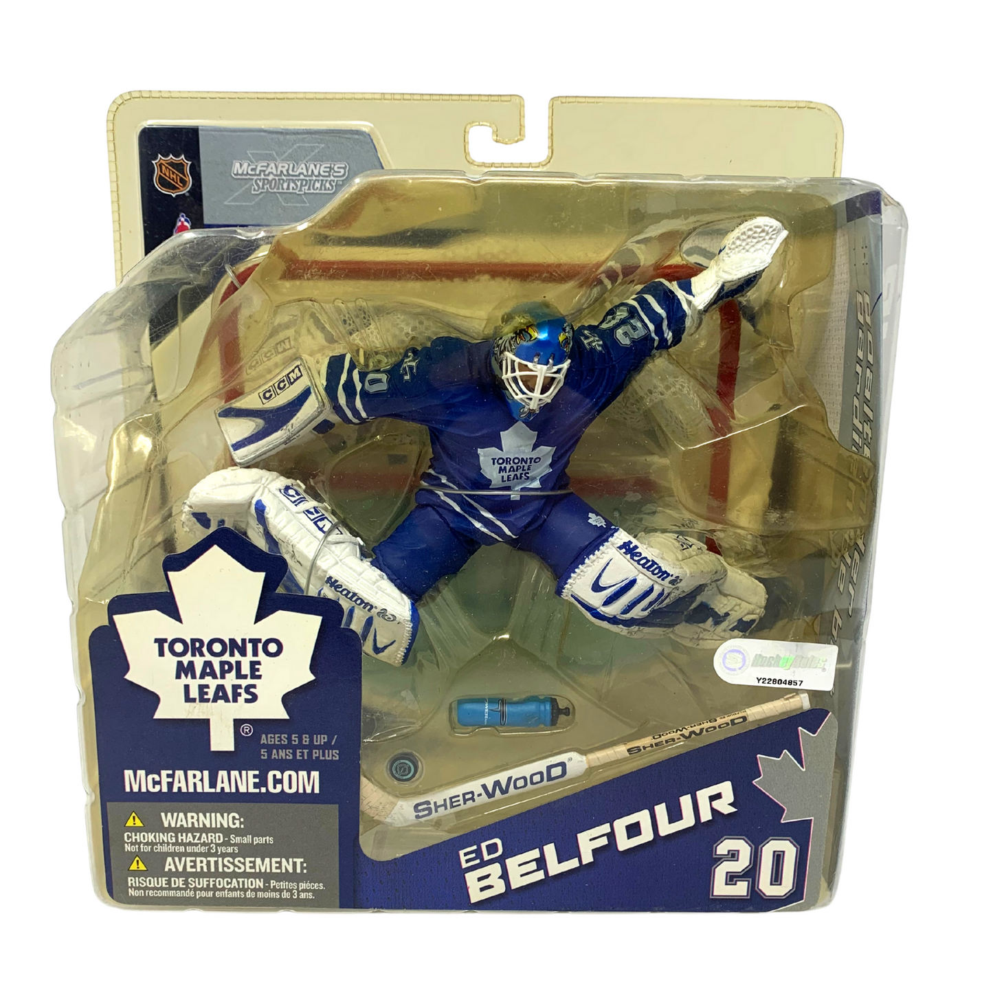 Mcfarlane NHL Ed Belfour Toronto Maple Leafs Chase Blue Jersey Series 8 Figure