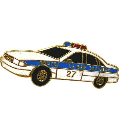 La Baie Quebec District 27 Police Car Emergency Services Lapel Pin