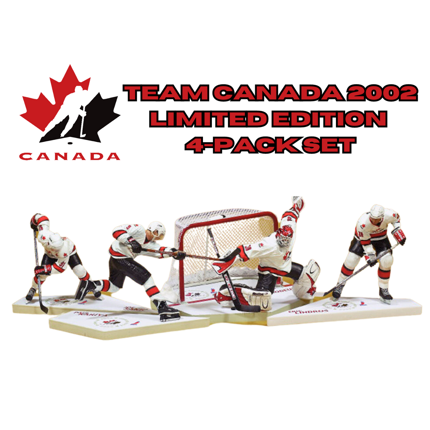 Mcfarlane NHL Team Canada 2002 Exclusive Limited Edition 4-Pack Set Figures