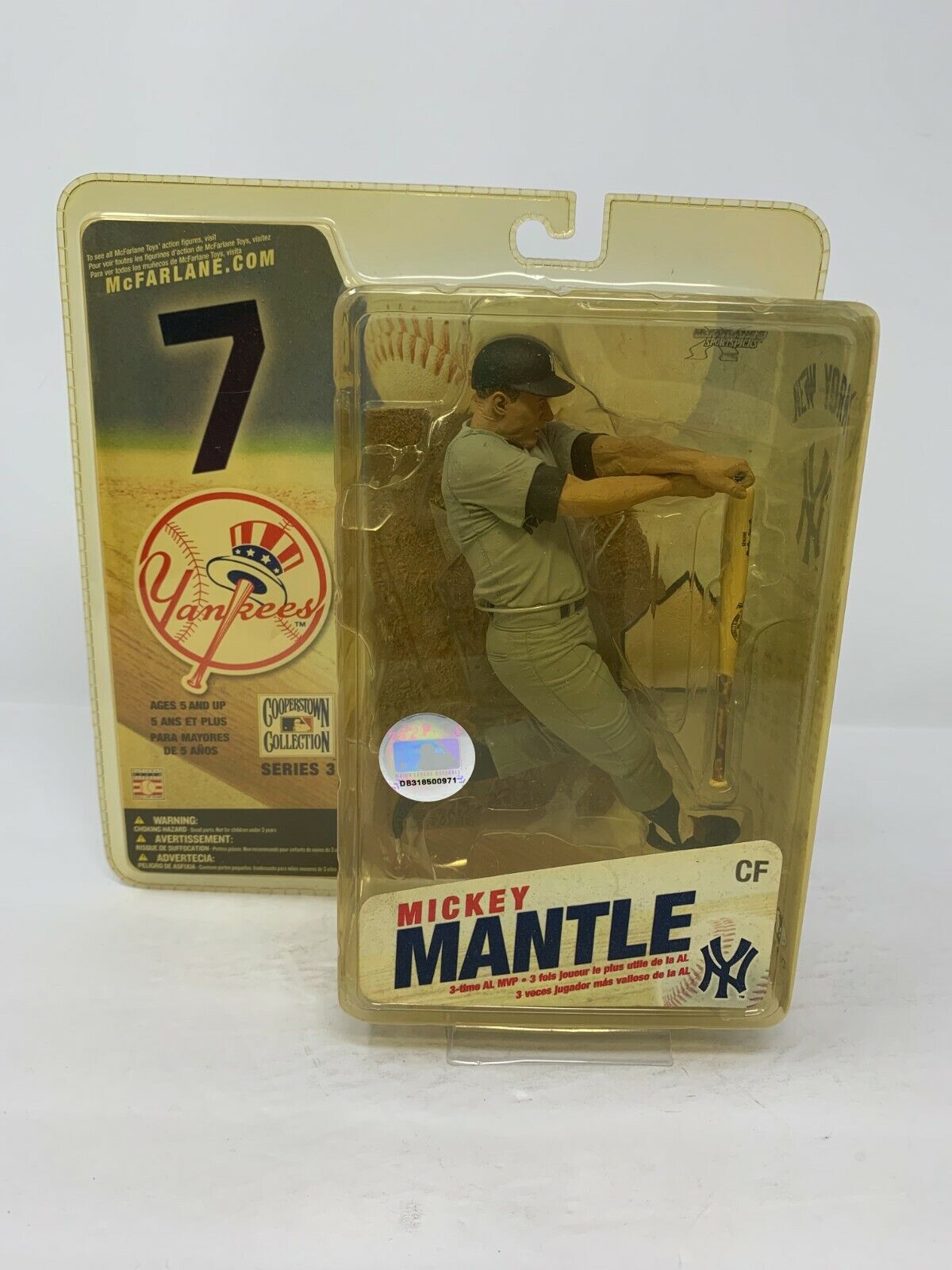 McFarlane MLB Cooperstown Collection Series 3 Mickey Mantle New York Yankees