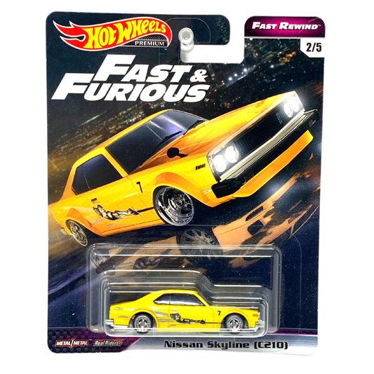 Hot Wheels Premium Fast & Furious Fast Rewind Nissan Skyline C210 1:64 Diecast