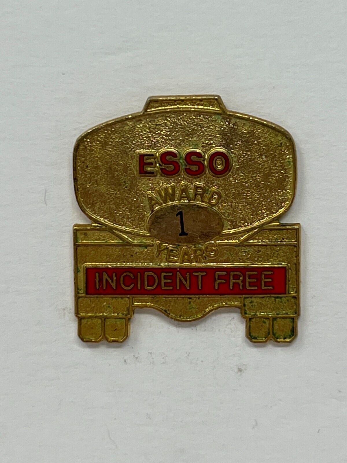 Esso Incident Free Award 1 Year Gas & Oil Lapel Pin