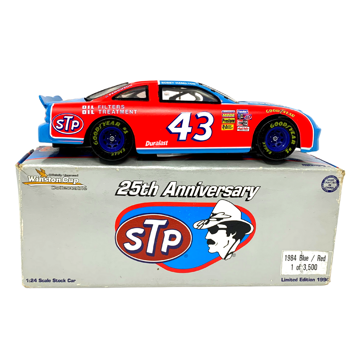 Action Nascar 25th Anniversary #43 Bobby Hamilton STP 1984 Pontiac 1:24 Diecast